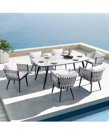 SET MASA + SCAUNE DINING DE EXTERIOR TX-167