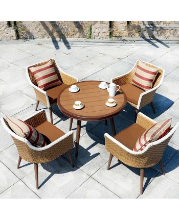 SET MASA + SCAUNE DINING  DE EXTERIOR TX-284