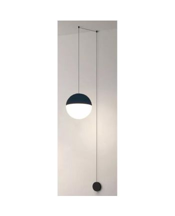 CORP DE ILUMINAT PE FIR SFERIS P-1 DIA 20CM - NEGRU + ALB