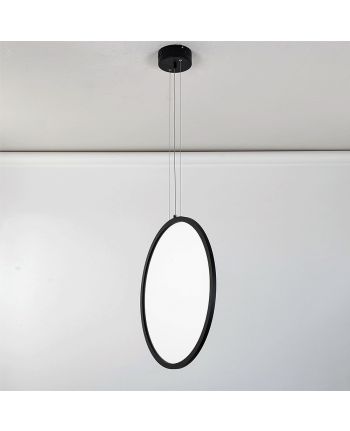 CORP DE ILUMINAT PE FIR SIRCO C DIA 80CM NEGRU