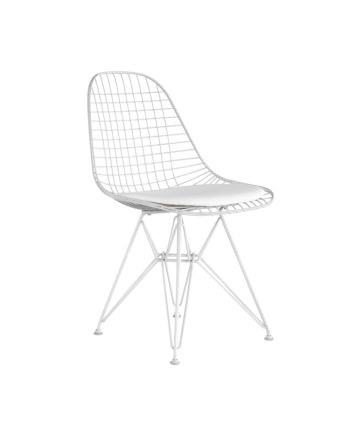 SCAUN DINING SM-106 METALIC ALB + PERNA ALBA