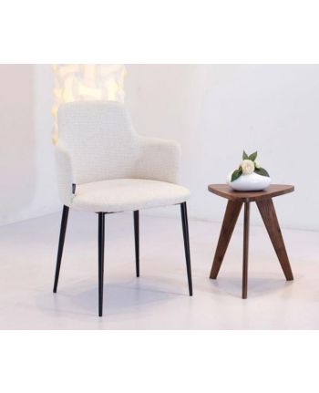 SCAUN TAPITAT SM-827B PICIOR CROMAT