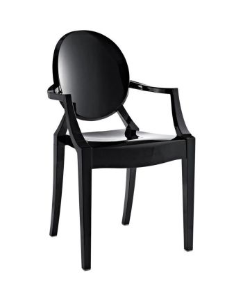 SCAUN DINING SPECTRO PLASTIC NEGRU