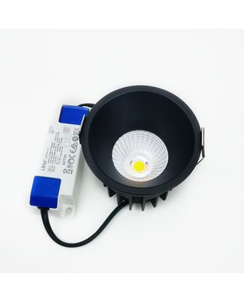 SPOT INCASTRAT J-37 NEGRU CRI>90 10W / 4000K