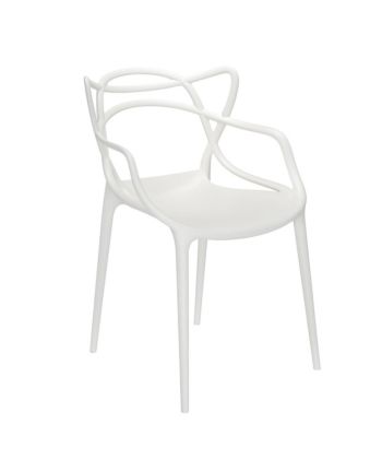 SCAUN DINING MAESTRO PLASTIC ALB(RESIGILAT)