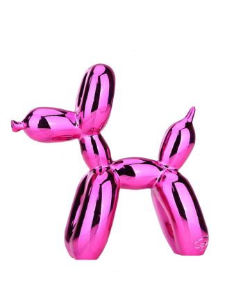 STATUETA DECORATIVA BALLOON DOG ROZ