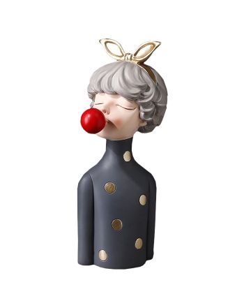 STATUETA DECORATIVA BUBBLEGUM GIRL GRI