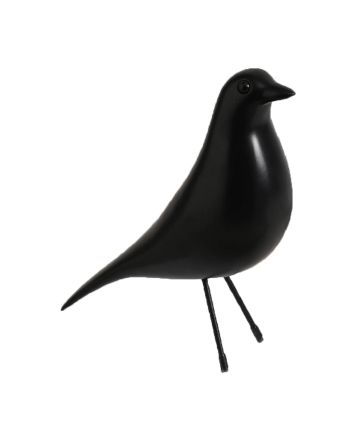 STATUETA DECORATIVA FOWL NEGRU