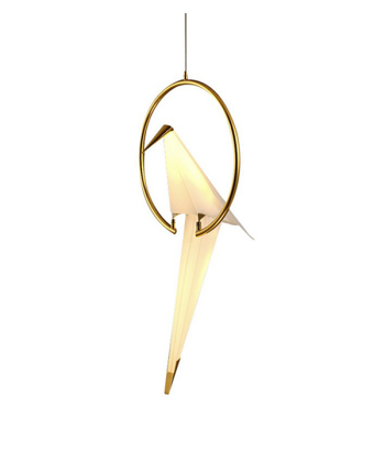 CORP DE ILUMINAT PE FIR SWING 1 AURIU+ALB