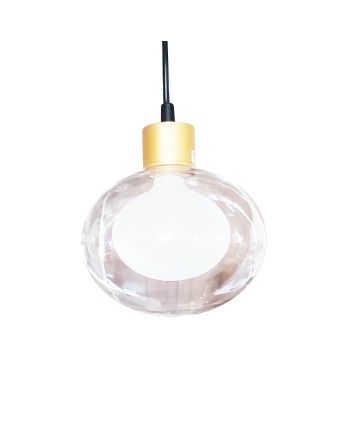CORP DE ILUMINAT SUSPENDAT THORN 1 NEGRU - STICLA TRANSPARENTA+ALBA