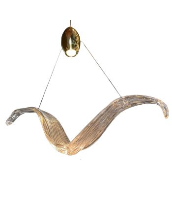 CORP DE ILUMINAT PE FIR VERDINO R1 - AURIU + TRANSPARENT