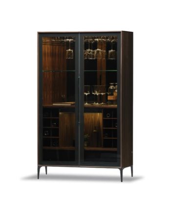 VITRINA BAR 100 CM / LEMN NUC