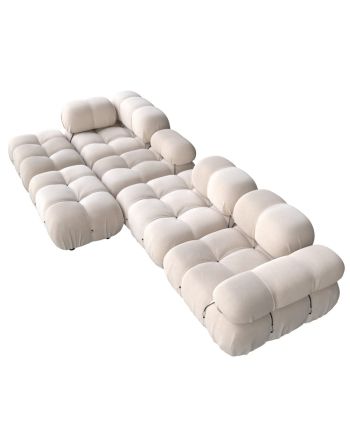 CANAPEA MODULARA MARGO 384 x 256 CM ALB