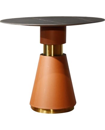 MASA DINING LAS VEGAS 80 CM MICRO-PIELE MARO