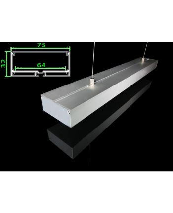 PROFIL ALUMINIU 048 SUSPENDAT PENTRU LED / 3ML