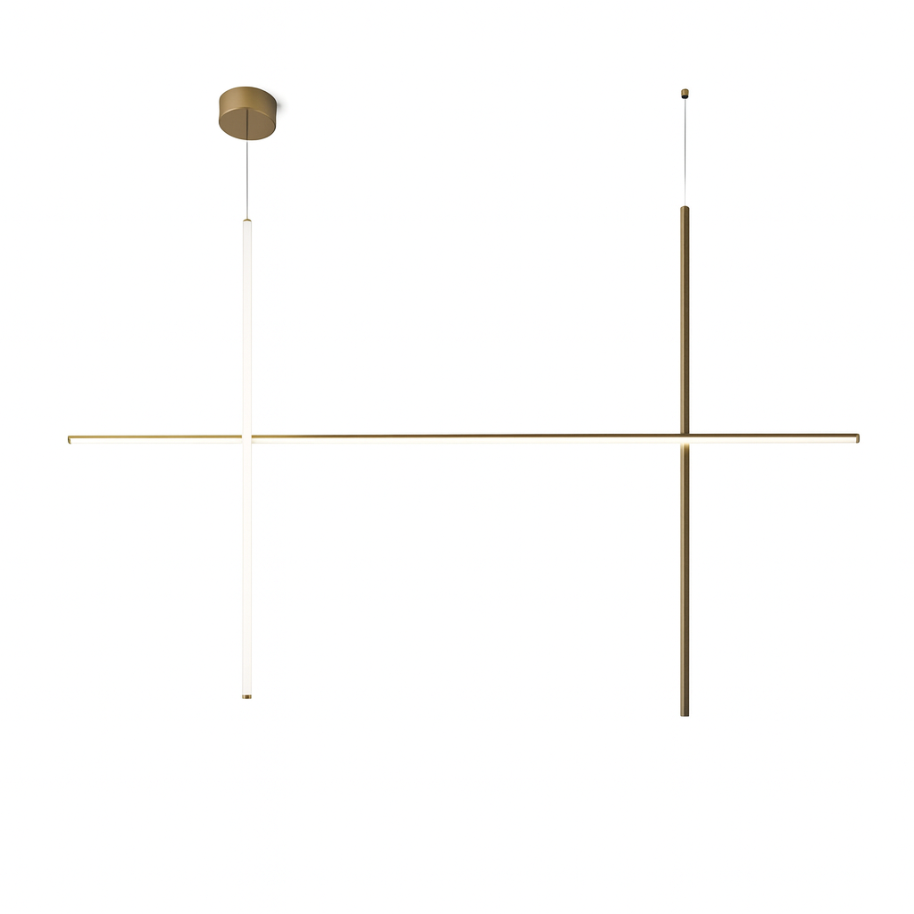 Suspensie Senso 3X auriu – corpuri lumină suspendate